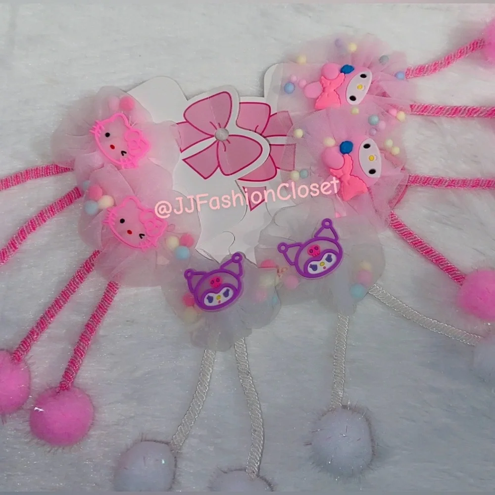 Cute Hello Kitty and Friends hair ties sets
